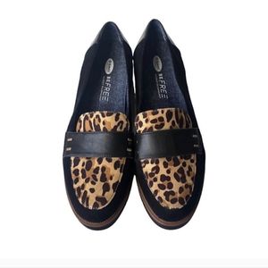 Dr Scholl's Grow Up Black Cheetah Slip On Loafers